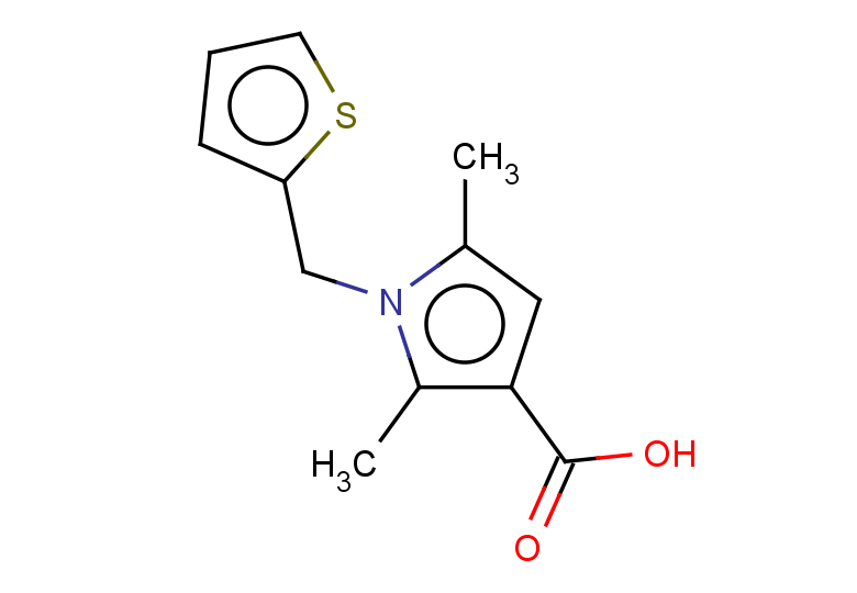 2,5-dimethyl-1-[(thiophen-2-yl)methyl]-1H-pyrrole-3-carboxylic acid