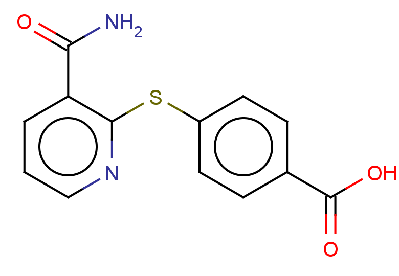 4-[(3-carbamoylpyridin-2-yl)sulfanyl]benzoic acid