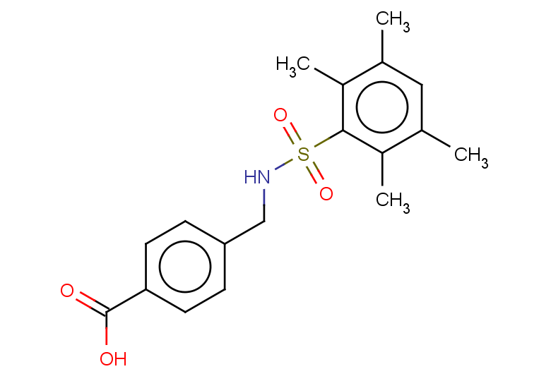 4-[(2,3,5,6-tetramethylbenzenesulfonamido)methyl]benzoic acid