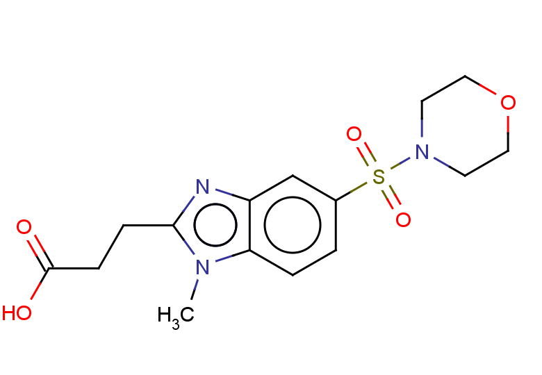 3-[1-methyl-5-(morpholine-4-sulfonyl)-1H-1,3-benzodiazol-2-yl]propanoic acid