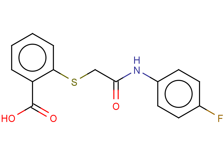 2-({[(4-fluorophenyl)carbamoyl]methyl}sulfanyl)benzoic acid