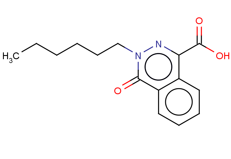 3-hexyl-4-oxo-3,4-dihydrophthalazine-1-carboxylic acid