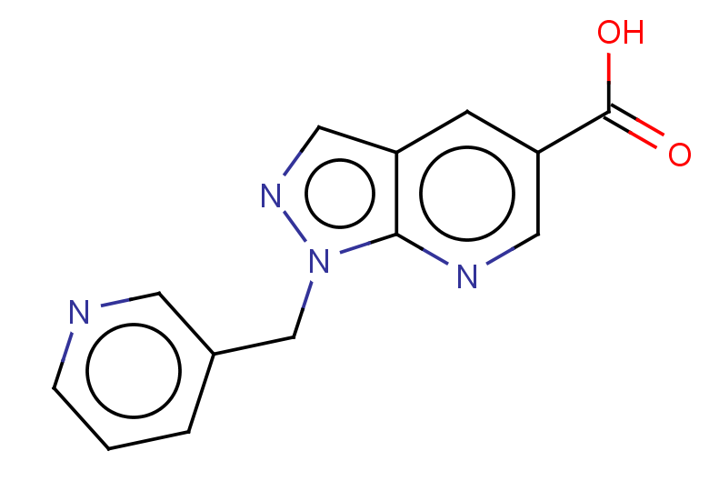1-[(pyridin-3-yl)methyl]-1H-pyrazolo[3,4-b]pyridine-5-carboxylic acid