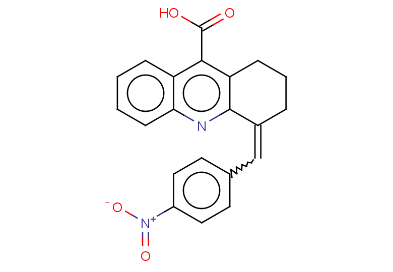 4-[(4-nitrophenyl)methylidene]-1,2,3,4-tetrahydroacridine-9-carboxylic acid