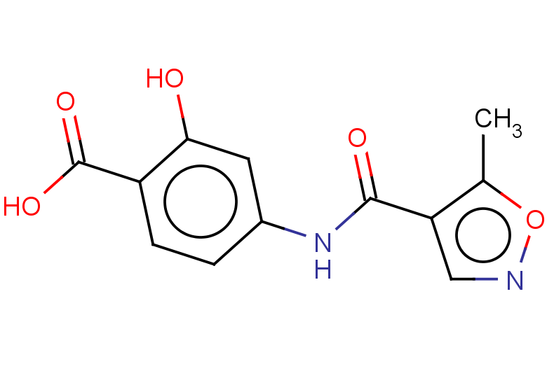 2-hydroxy-4-(5-methyl-1,2-oxazole-4-amido)benzoic acid