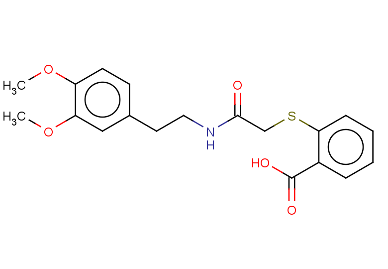 2-[({[2-(3,4-dimethoxyphenyl)ethyl]carbamoyl}methyl)sulfanyl]benzoic acid