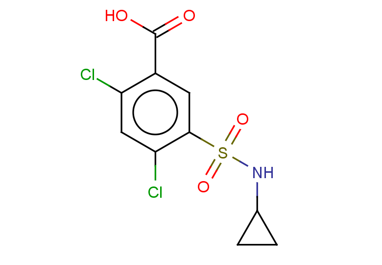 2,4-dichloro-5-(cyclopropylsulfamoyl)benzoic acid