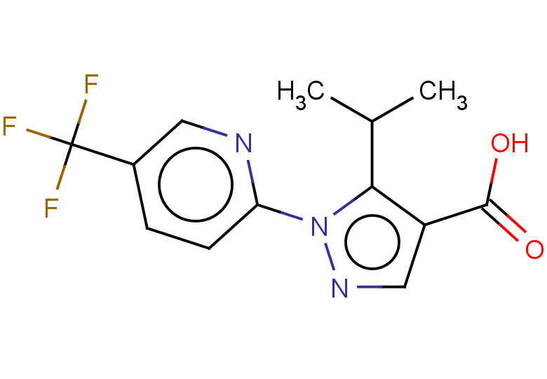 5-(propan-2-yl)-1-[5-(trifluoromethyl)pyridin-2-yl]-1H-pyrazole-4-carboxylic acid