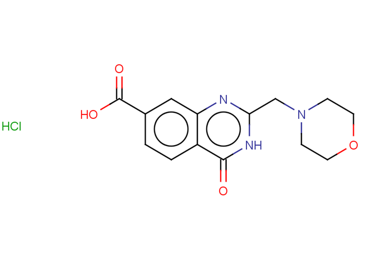 2-(morpholin-4-ylmethyl)-4-oxo-3,4-dihydroquinazoline-7-carboxylic acid hydrochloride