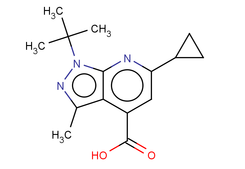 1-tert-butyl-6-cyclopropyl-3-methyl-1H-pyrazolo[3,4-b]pyridine-4-carboxylic acid