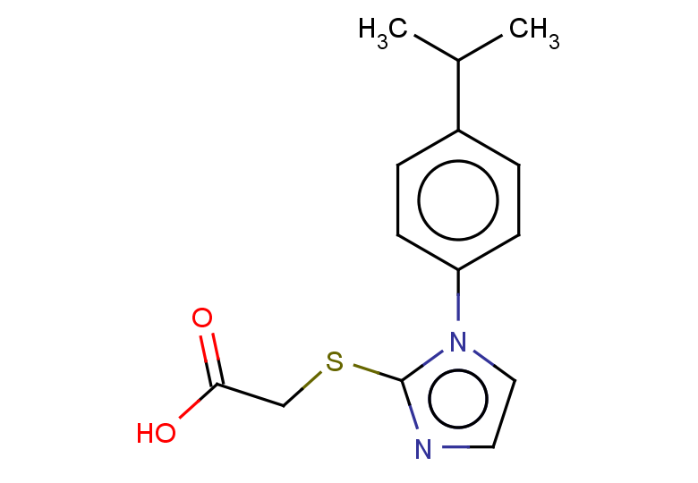 2-({1-[4-(propan-2-yl)phenyl]-1H-imidazol-2-yl}sulfanyl)acetic acid