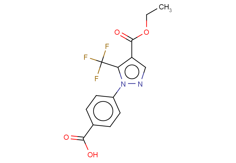 4-[4-(ethoxycarbonyl)-5-(trifluoromethyl)-1H-pyrazol-1-yl]benzoic acid