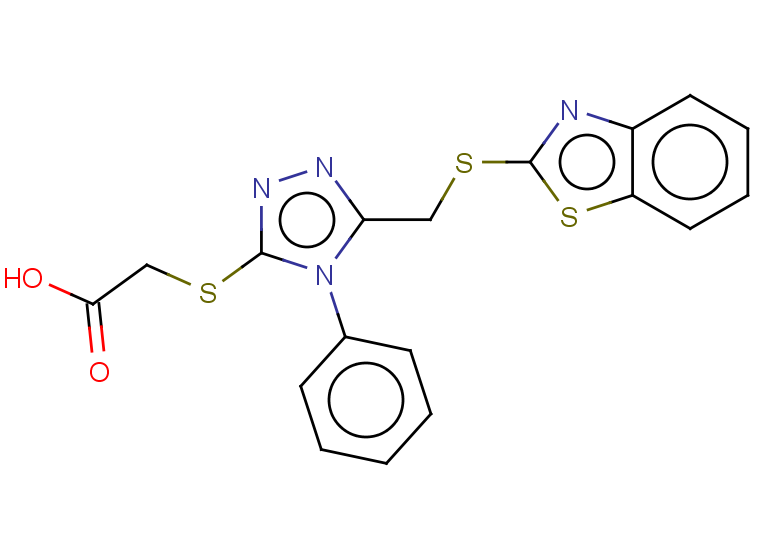 2-({5-[(1,3-benzothiazol-2-ylsulfanyl)methyl]-4-phenyl-4H-1,2,4-triazol-3-yl}sulfanyl)acetic acid
