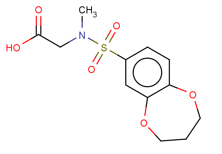 2-(N-methyl3,4-dihydro-2H-1,5-benzodioxepine-7-sulfonamido)acetic acid