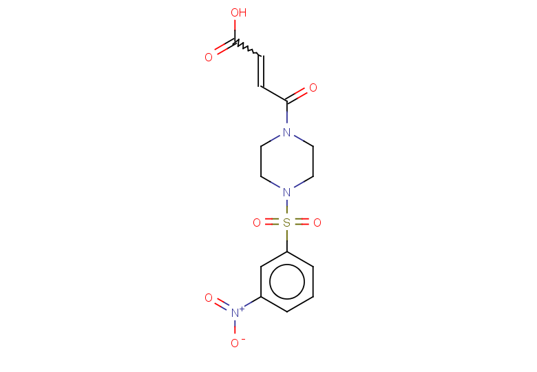 4-[4-(3-nitrobenzenesulfonyl)piperazin-1-yl]-4-oxobut-2-enoic acid