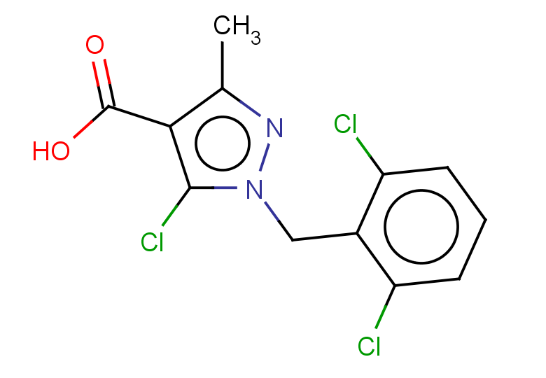 5-chloro-1-[(2,6-dichlorophenyl)methyl]-3-methyl-1H-pyrazole-4-carboxylic acid