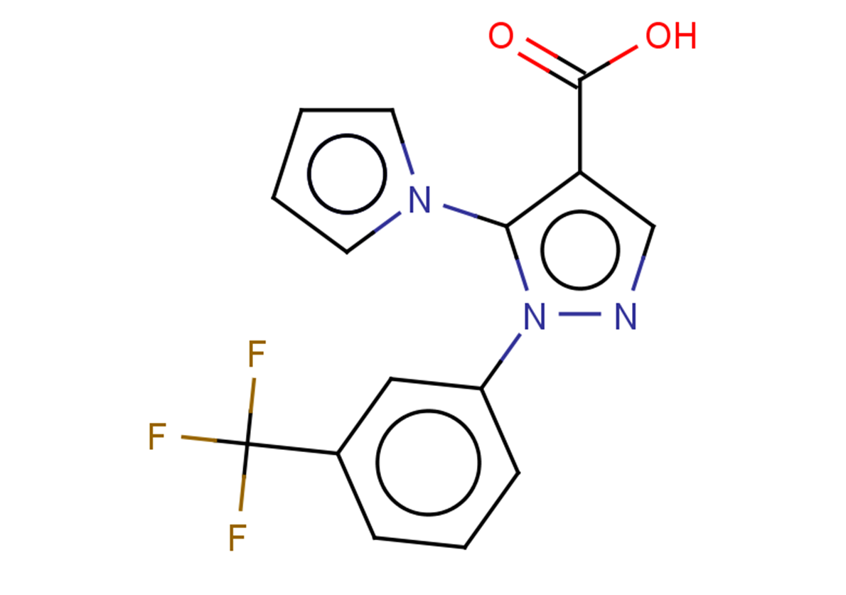 5-(1H-pyrrol-1-yl)-1-[3-(trifluoromethyl)phenyl]-1H-pyrazole-4-carboxylic acid