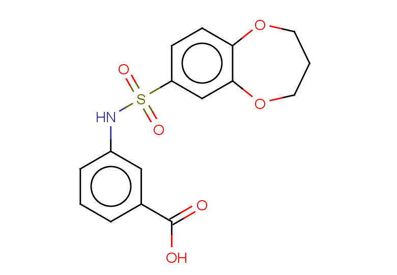 3-(3,4-dihydro-2H-1,5-benzodioxepine-7-sulfonamido)benzoic acid