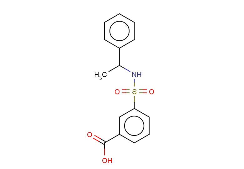 3-[(1-phenylethyl)sulfamoyl]benzoic acid