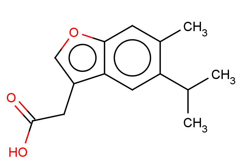 2-[6-methyl-5-(propan-2-yl)-1-benzofuran-3-yl]acetic acid