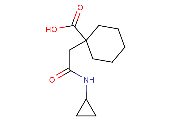 1-[(cyclopropylcarbamoyl)methyl]cyclohexane-1-carboxylic acid