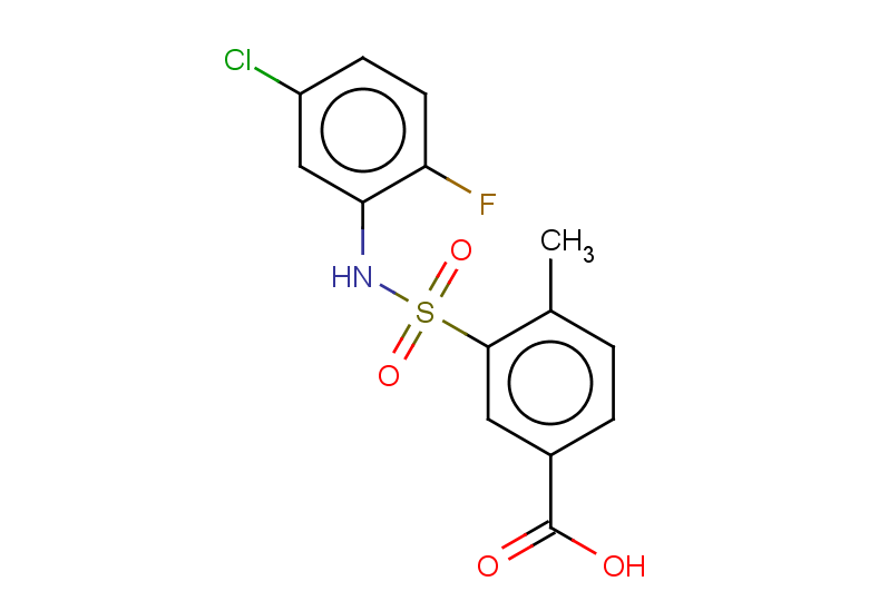 3-[(5-chloro-2-fluorophenyl)sulfamoyl]-4-methylbenzoic acid