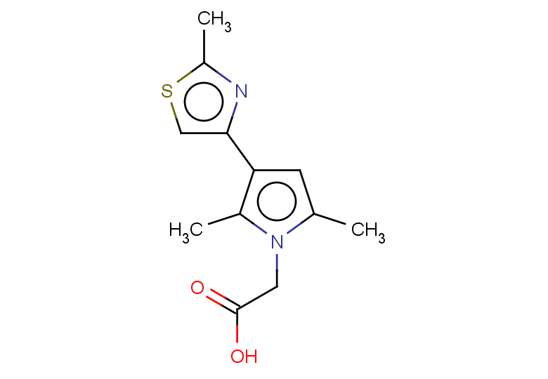 2-[2,5-dimethyl-3-(2-methyl-1,3-thiazol-4-yl)-1H-pyrrol-1-yl]acetic acid