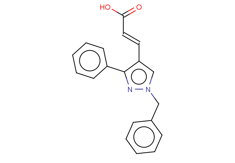 (2E)-3-(1-benzyl-3-phenyl-1H-pyrazol-4-yl)prop-2-enoic acid