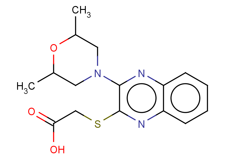 2-{[3-(2,6-dimethylmorpholin-4-yl)quinoxalin-2-yl]sulfanyl}acetic acid