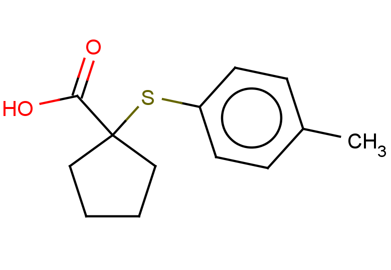 1-[(4-methylphenyl)sulfanyl]cyclopentane-1-carboxylic acid