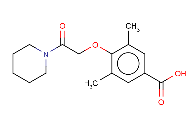 3,5-dimethyl-4-[2-oxo-2-(piperidin-1-yl)ethoxy]benzoic acid