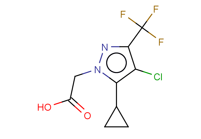 2-[4-chloro-5-cyclopropyl-3-(trifluoromethyl)-1H-pyrazol-1-yl]acetic acid