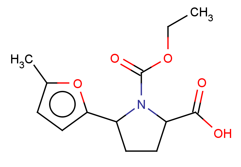 1-(ethoxycarbonyl)-5-(5-methylfuran-2-yl)pyrrolidine-2-carboxylic acid