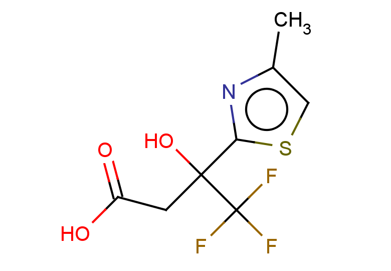 4,4,4-trifluoro-3-hydroxy-3-(4-methyl-1,3-thiazol-2-yl)butanoic acid