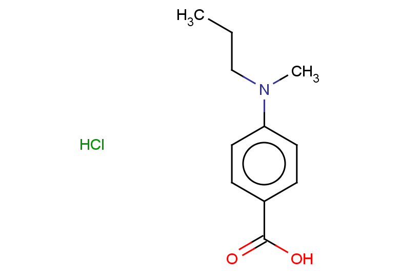 4-[methyl(propyl)amino]benzoic acid hydrochloride