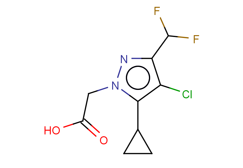 2-[4-chloro-5-cyclopropyl-3-(difluoromethyl)-1H-pyrazol-1-yl]acetic acid