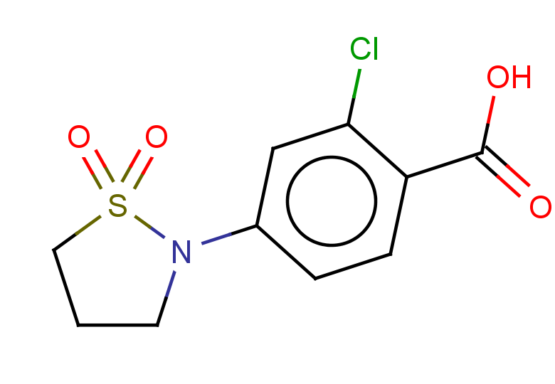 2-chloro-4-(1,1-dioxo-1,2-thiazolidin-2-yl)benzoic acid