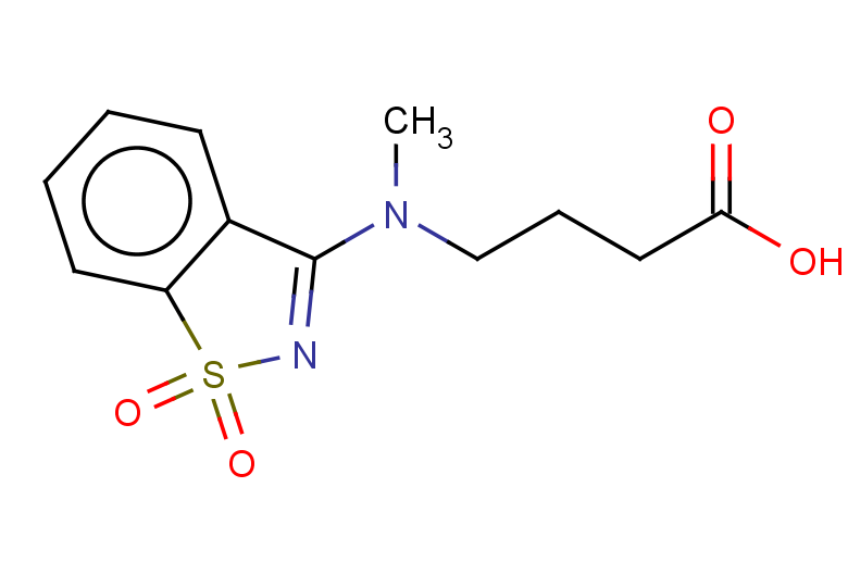 4-[(1,1-dioxo-1,2-benzothiazol-3-yl)(methyl)amino]butanoic acid