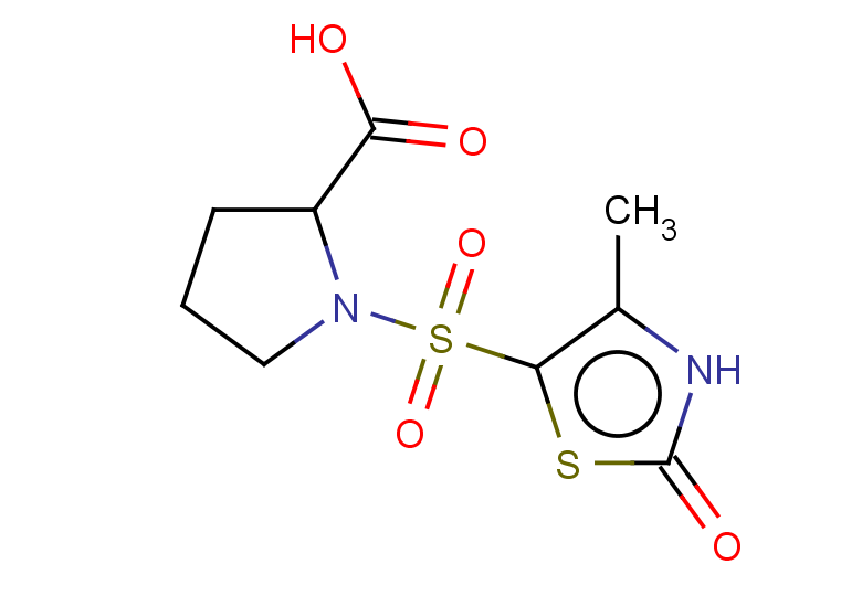 1-[(4-methyl-2-oxo-2,3-dihydro-1,3-thiazol-5-yl)sulfonyl]pyrrolidine-2-carboxylic acid