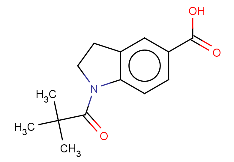 1-(2,2-dimethylpropanoyl)-2,3-dihydro-1H-indole-5-carboxylic acid