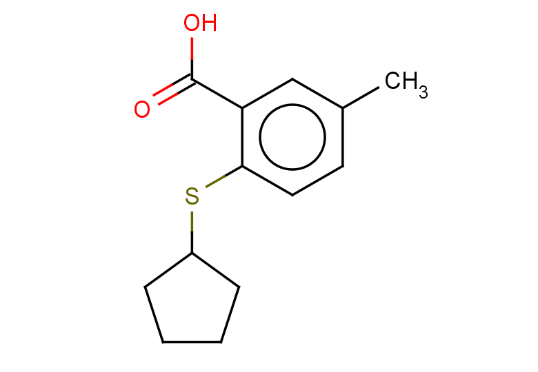 2-(cyclopentylsulfanyl)-5-methylbenzoic acid