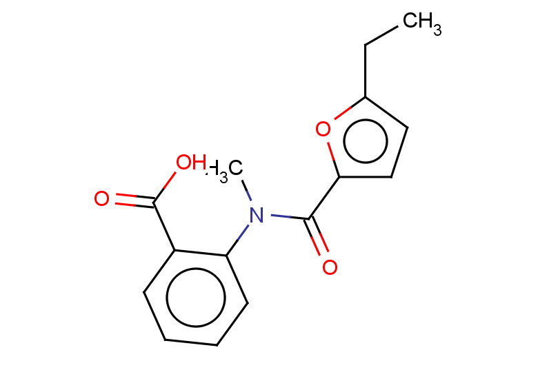 2-(N-methyl5-ethylfuran-2-amido)benzoic acid