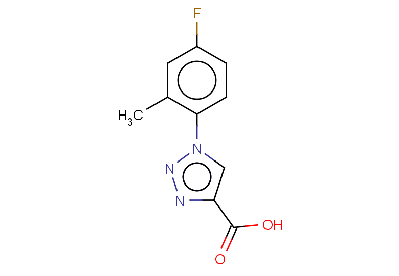 1-(4-fluoro-2-methylphenyl)-1H-1,2,3-triazole-4-carboxylic acid