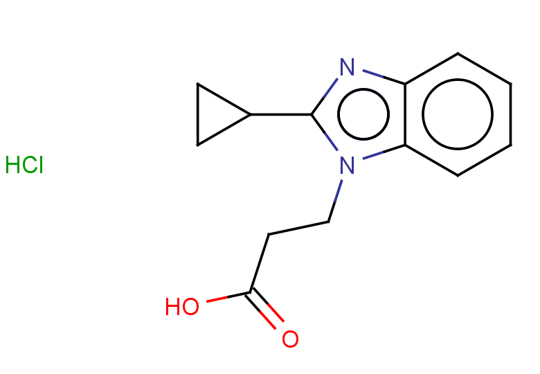 3-(2-cyclopropyl-1H-1,3-benzodiazol-1-yl)propanoic acid hydrochloride