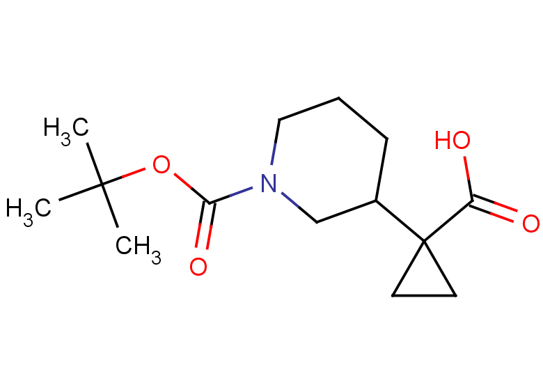 1-{1-[(tert-butoxy)carbonyl]piperidin-3-yl}cyclopropane-1-carboxylic acid