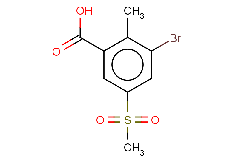 3-bromo-5-methanesulfonyl-2-methylbenzoic acid