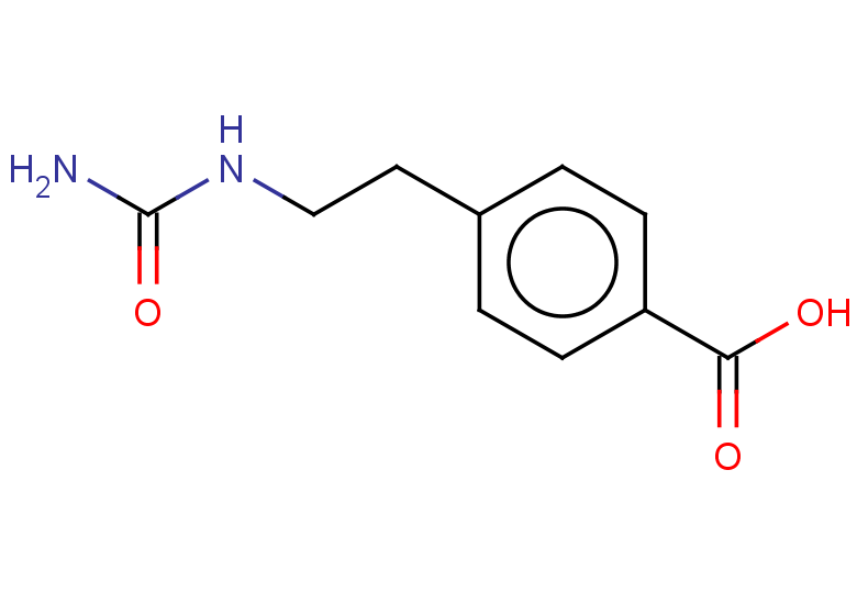 4-[2-(carbamoylamino)ethyl]benzoic acid
