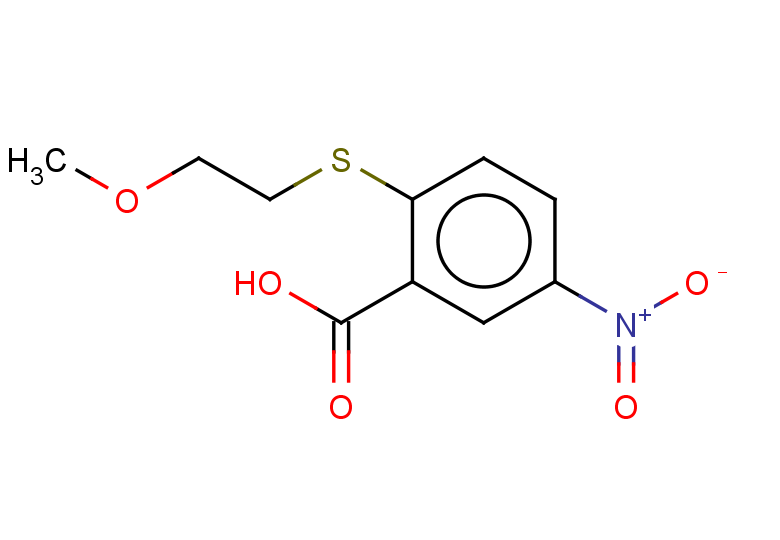 2-[(2-methoxyethyl)sulfanyl]-5-nitrobenzoic acid
