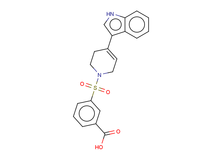 3-{[4-(1H-indol-3-yl)-1,2,3,6-tetrahydropyridin-1-yl]sulfonyl}benzoic acid