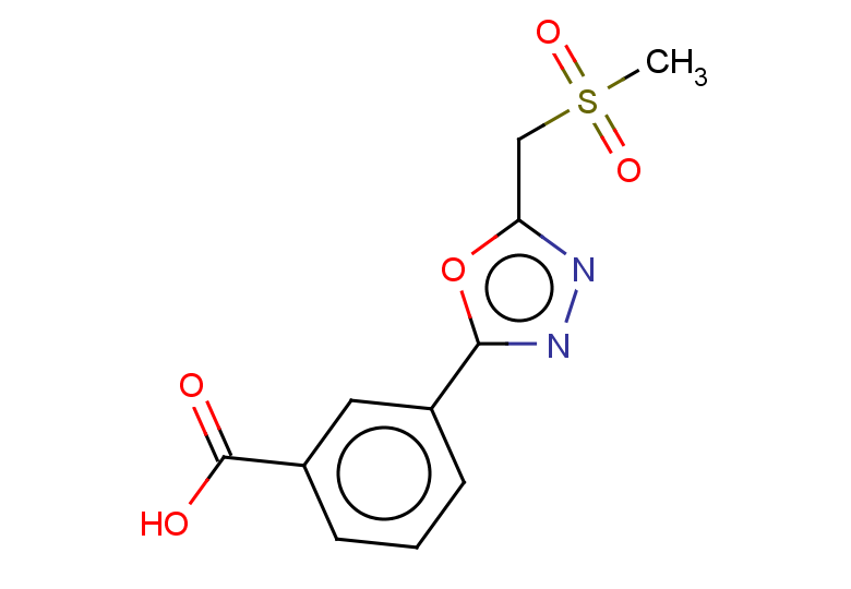 3-[5-(methanesulfonylmethyl)-1,3,4-oxadiazol-2-yl]benzoic acid